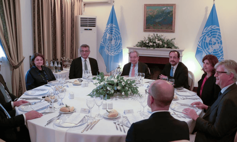 Dinner Guterres Christodoulides Tufan